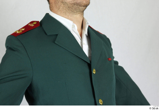  Photos Army man in Ceremonial Suit 2 20th century army ceremonial green jacket upper body 0020.jpg